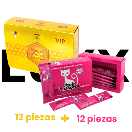 12 Royal + 12 Pink Pussy Cat