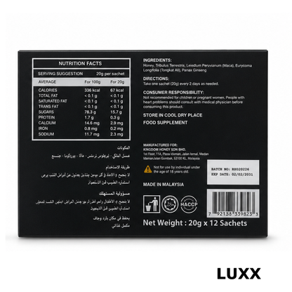 Royal Honey Extreme · Caja 12 sobres
