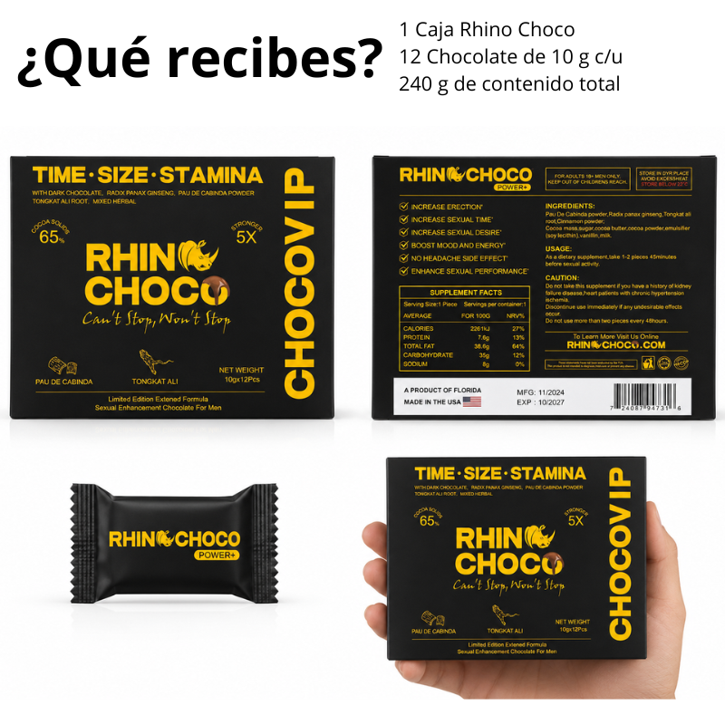 CHOCOLATE RHINO 12 Piezas