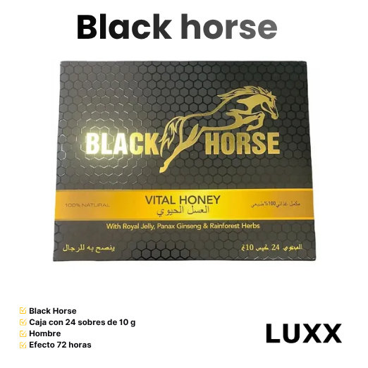 Black Horse · Caja 24 sobres