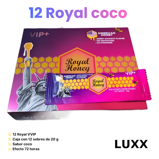 Royal Honey COCO · Caja 12 sobres
