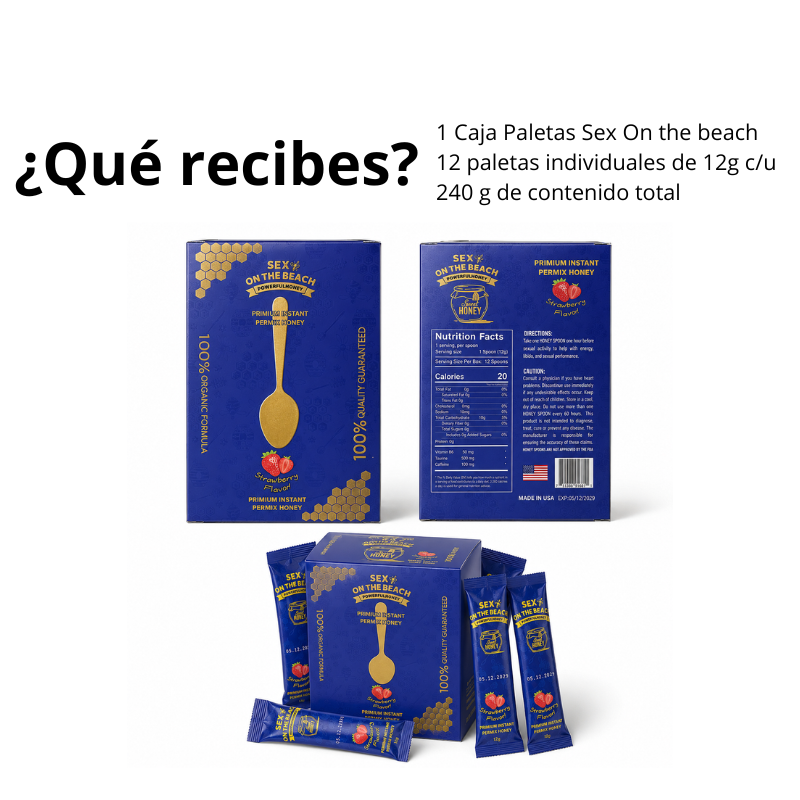 Paleta Sex on Beach 12 pz fresa