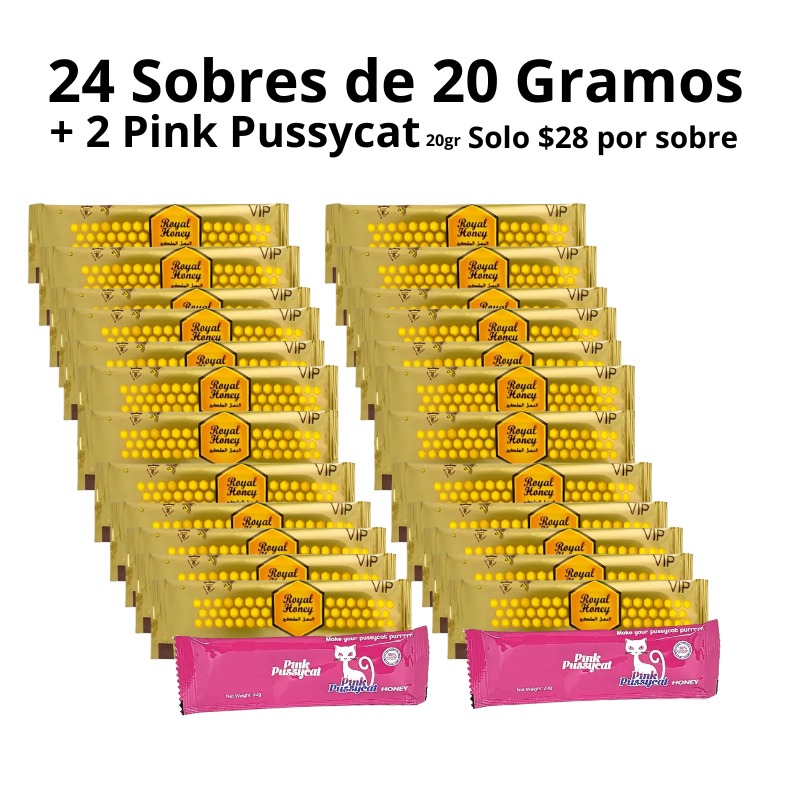 Royal Honey VIP · Caja 24 sobres + 2 Regalos